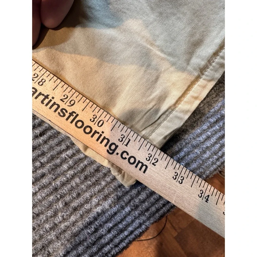 Field & Stream Pants Men 36x32 Tan Carpenter Duck Canvas Quilt Fleece Lined Work